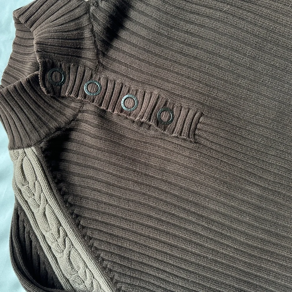 Mexx Brown and Tan Cardigan Sweater - Picture 5 of 12